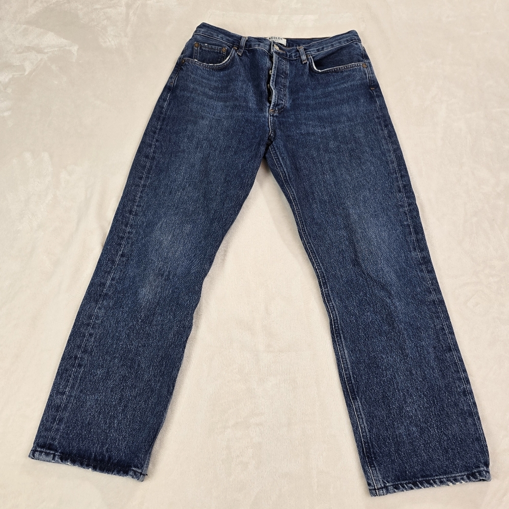 Agolde Women's Straight Leg Jeans - Dark Blue